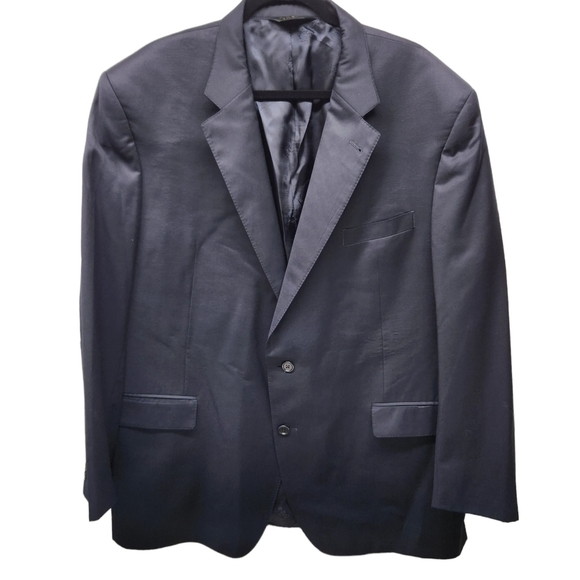 Jos. A. Bank Signature Gold Suit Jacket Wool Navy Blue, Size 48L - Picture 1 of 14